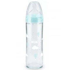 Стеклянная бутылочка Nuk First Choice+, 0-6 месяцев, 240 мл цена и информация | Бутылочки и аксессуары | 220.lv