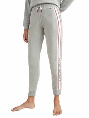 Tommy Hilfiger bikses sievietēm Signature Tape Joggers Light Grey Heather UW0UW03596P61, pelēkas цена и информация | Женские брюки | 220.lv