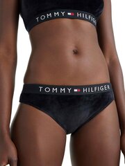 Трусы TOMMY HILFIGER Bikini Velour Black UW0UW03982BDS цена и информация | Трусики | 220.lv