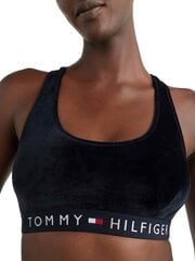 Tommy Hilfiger Krūšturis TOMMY HILFIGER Velour Unpadded Black UW0UW03979BDS цена и информация | Бюстгальтеры | 220.lv