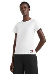 Tommy Hilfiger t-krekls sievietēm UW0UW03974YBR, balts цена и информация | Женские футболки | 220.lv