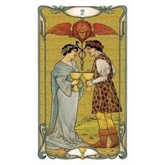 Золотые мини-карты Golden Art Nouveau Tarot цена и информация | Эзотерика | 220.lv