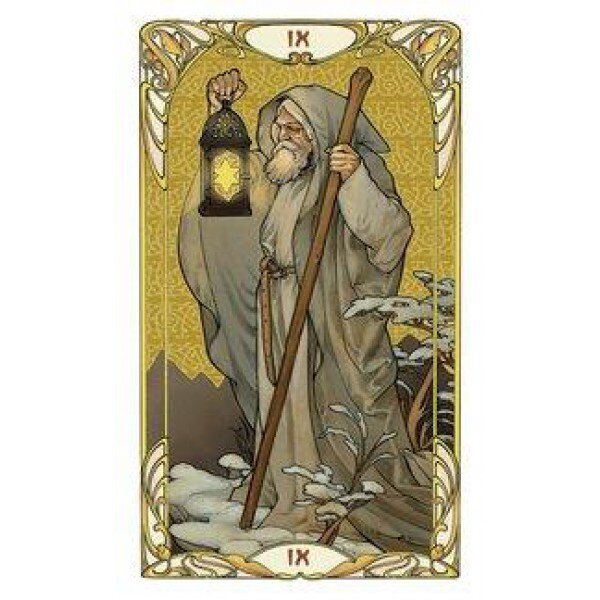 Zelta mini kartes Golden Art Nouveau Tarot cena un informācija | Ezotērika | 220.lv