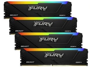 Kingston Fury Beast RGB (KF436C18BB2AK4/64) цена и информация | Оперативная память (RAM) | 220.lv