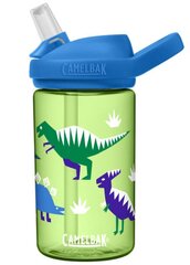Pudele CamelBak Eddy+ Kids Hip Dinos, 400 ml cena un informācija | Ūdens pudeles | 220.lv