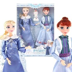 Lelles Elza un Anna ar Olafu Frozen, 30 cm cena un informācija | Rotaļlietas meitenēm | 220.lv
