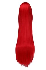 Красный парик 100 см прямые волосы косплей аниме цена и информация | Аксессуары для волос | 220.lv