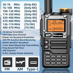 Quansheng портативный CB радио UV-K5 (8), 50-600MHz 5W 2023 FM AM Type-C цена и информация | Радиоприемники и будильники | 220.lv