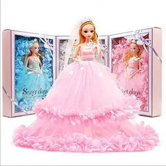 Шарнирная кукла в свадебном платье 30 см цена и информация | Игрушки для девочек | 220.lv