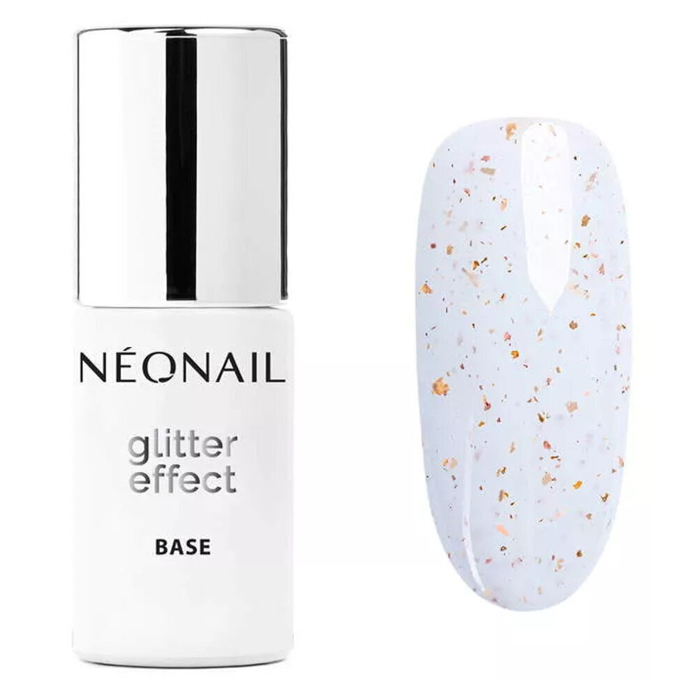 Nagu laka Neonail Glitter Effect Base, White Sparkle, 7,2 ml цена и информация | Nagu lakas, stiprinātāji | 220.lv