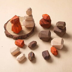 Montessori koka akmeņi cena un informācija | Rotaļlietas meitenēm | 220.lv