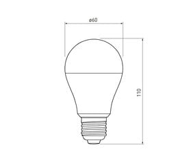 Светодиодная лампа RGBW, GTV, LD-PC2A60RGBW-9W цена и информация | Лампочки | 220.lv