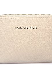 Carla Ferreri SS24 CF 1840 BEIGE кожаная сумка цена и информация | Женские кошельки, держатели для карточек | 220.lv