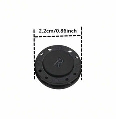 Magnētiskās pogas, Electronics LV-2084, melnas, 4 gab cena un informācija | Šūšanas piederumi | 220.lv