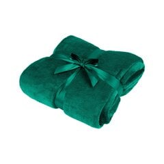 шерстяное одеяло 200х220 см teesa, зеленый цена и информация | Покрывала, пледы | 220.lv