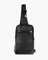 Сумка Milinal "Shuttle Uno Bag", экокожа, черная цена и информация | Мужские сумки | 220.lv