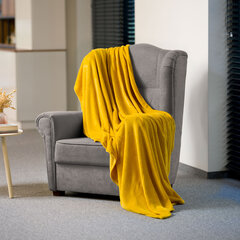 шерстяное одеяло 150x200 см teesa - желтый цена и информация | Покрывала, пледы | 220.lv