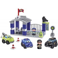 Policijas iecirknis ar transportlīdzekļiem Ecoiffier Abrick, 60 gab. cena un informācija | Rotaļlietas zēniem | 220.lv