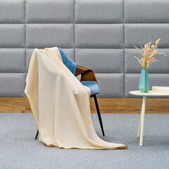шерстяное одеяло, 130x150 см teesa - кремовый цена и информация | Покрывала, пледы | 220.lv