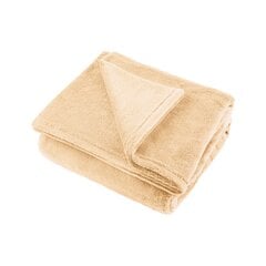 шерстяное одеяло 200х220 см teesa - кремовое цена и информация | Покрывала, пледы | 220.lv