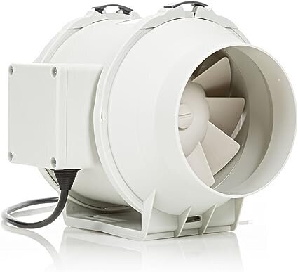 Caurules ventilators 100 mm Sterr, IP44, balts цена и информация | Piederumi gaisa regulēšanas iekārtām | 220.lv