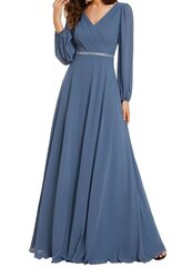 Длинное женское платье EverPretty, синее цена и информация | Платья | 220.lv