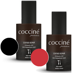 Krāsu korektors dabīgai un mākslīgai ādai - Coccine Leather Repair (melnais, sarkans), 10 ml cena un informācija | Līdzekļi apģērbu un apavu kopšanai | 220.lv