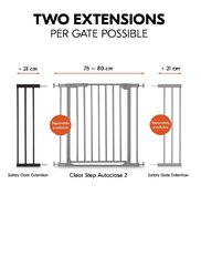 Удлинитель ворот безопасности Hauck, 21 см, белый цвет цена и информация | Товары для безопасности детей дома | 220.lv