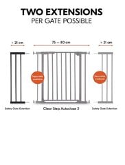 Удлинитель ворот безопасности Hauck, 9 см, белый цвет цена и информация | Товары для безопасности детей дома | 220.lv