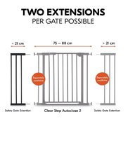 Удлинитель ворот безопасности Hauck, 9 см, черный цвет цена и информация | Товары для безопасности детей дома | 220.lv