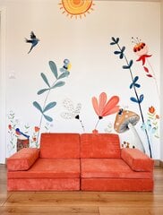 Dīvāns-gulta Atelier Del Sofa Puzzle, oranža cena un informācija | Dīvāni | 220.lv