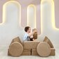 Dīvāns-gulta Atelier Del Sofa Puzzle, brūna cena un informācija | Dīvāni | 220.lv
