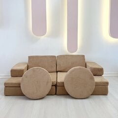 2 vietų sofa-lova Puzzle - Camel цена и информация | Диваны | 220.lv