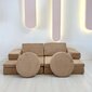 Dīvāns-gulta Atelier Del Sofa Puzzle, brūna цена и информация | Dīvāni | 220.lv