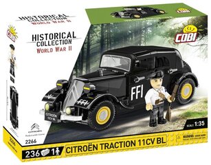 Konstruktors Cobi HC WWII Citroen Traction 11CV BL 2266, 236 d. cena un informācija | Konstruktori | 220.lv