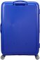 American Tourister lielais ceļojumu koferis Soundbox Spinner Expandable 77 cm L, zils цена и информация | Koferi, ceļojumu somas | 220.lv