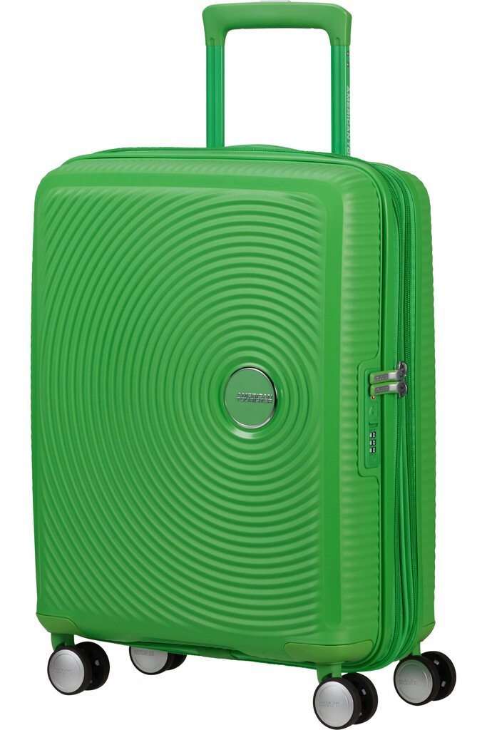 American Tourister rokas bagāža Soundbox Spinner 55 cm, Zaļš cena un informācija | Koferi, ceļojumu somas | 220.lv