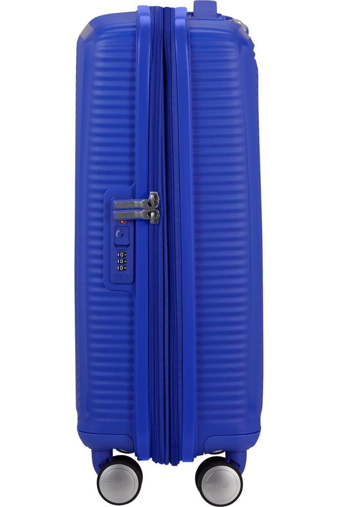 American Tourister rokas bagāža Soundbox Spinner 55 cm, Zils cena un informācija | Koferi, ceļojumu somas | 220.lv