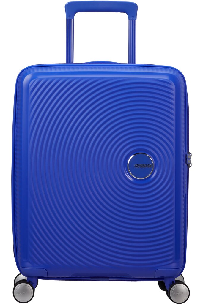 American Tourister rokas bagāža Soundbox Spinner 55 cm, Zils cena un informācija | Koferi, ceļojumu somas | 220.lv