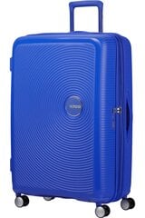 American Tourister vidējā lieluma ceļojumu koferis Soundbox Spinner Expandable 67 cm, Zils cena un informācija | Koferi, ceļojumu somas | 220.lv
