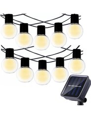 10 светодиодных фонарей John Green, солнечная батарея, 280см цена и информация | Уличное освещение | 220.lv
