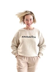 Женский свитшот Krassula Krasavica, песочный цена и информация | Женские кофты | 220.lv