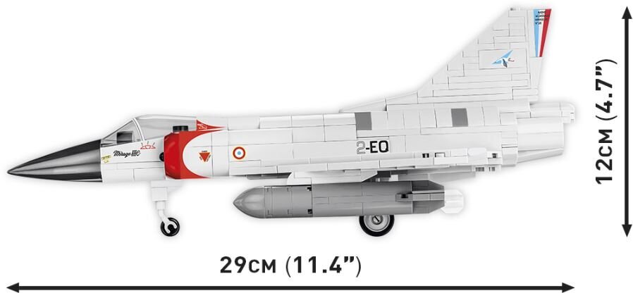 Konstruktors Cobi Bruņotie spēki Mirage IIIC 5826, 436 d. цена и информация | Konstruktori | 220.lv