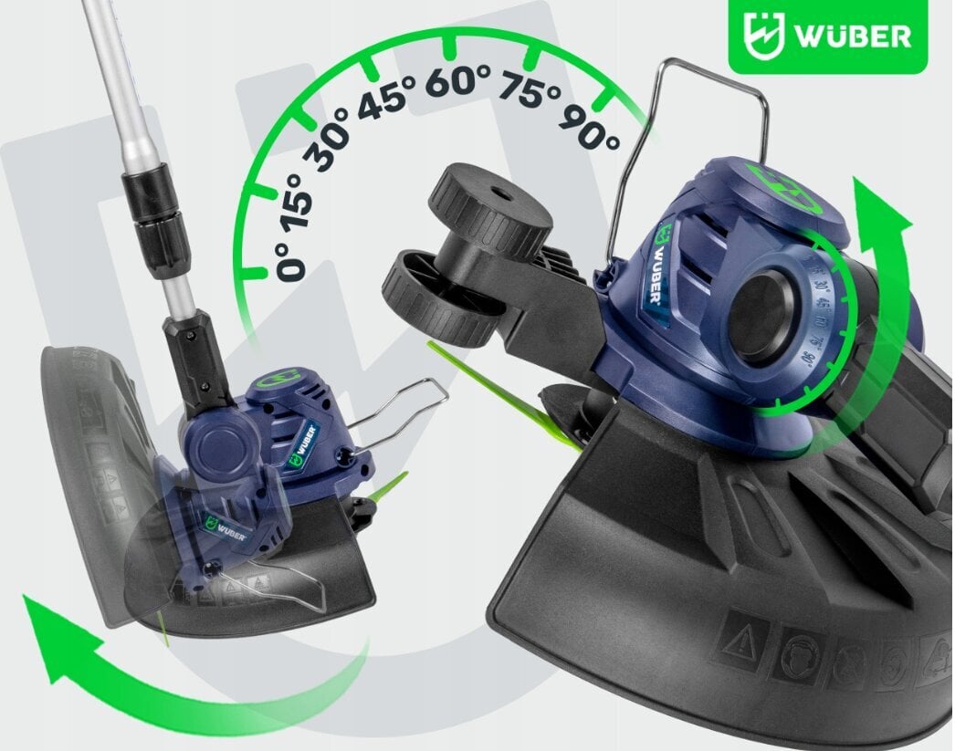 Akumulatora trimmeris, Wuber ar akumulatoru un lādētāju cena un informācija | Trimmeri, krūmgrieži | 220.lv