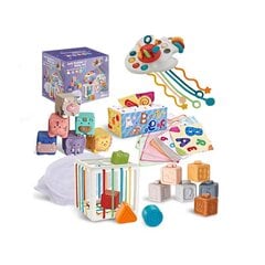 Монтессори сенсорные игрушки для малышей 6 в 1 Rubber цена и информация | Игрушки для малышей | 220.lv
