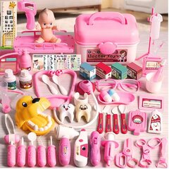 Детский докторский набор, розовый, 73 дет. цена и информация | Развивающие игрушки | 220.lv