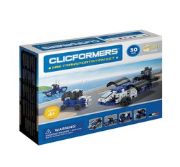 Komplekts Clics Clicformers Transporters 4in1 34165, 30 d. cena un informācija | Konstruktori | 220.lv