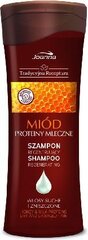 Matu šampūns ar medu un piena proteīniem Joanna Traditional Recipe, 300 ml cena un informācija | Šampūni | 220.lv