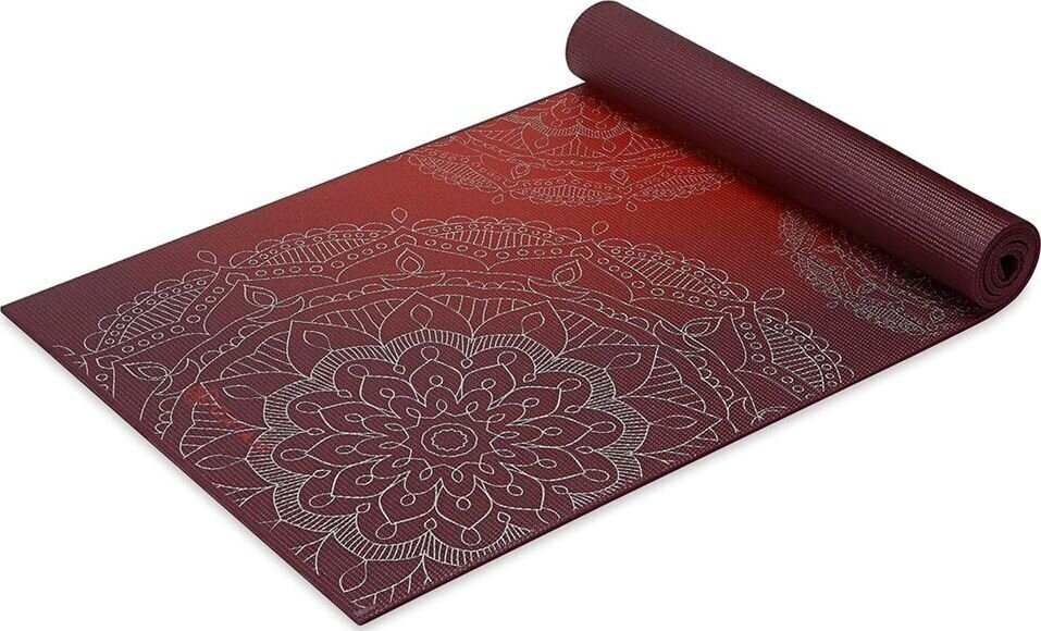 Sporta paklājiņš Gaiam, 173x61x0,6 cm, sarkans cena un informācija | Vingrošanas paklāji | 220.lv