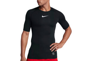 T-krekls vīriešiem Nike Pro Top Compression Short Sleeve 838091-010, melns cena un informācija | Sporta apģērbs vīriešiem | 220.lv